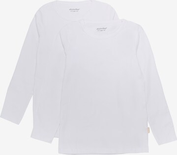 MINYMO Langarmshirt 'Basic' 2er Pack in Weiß: predná strana