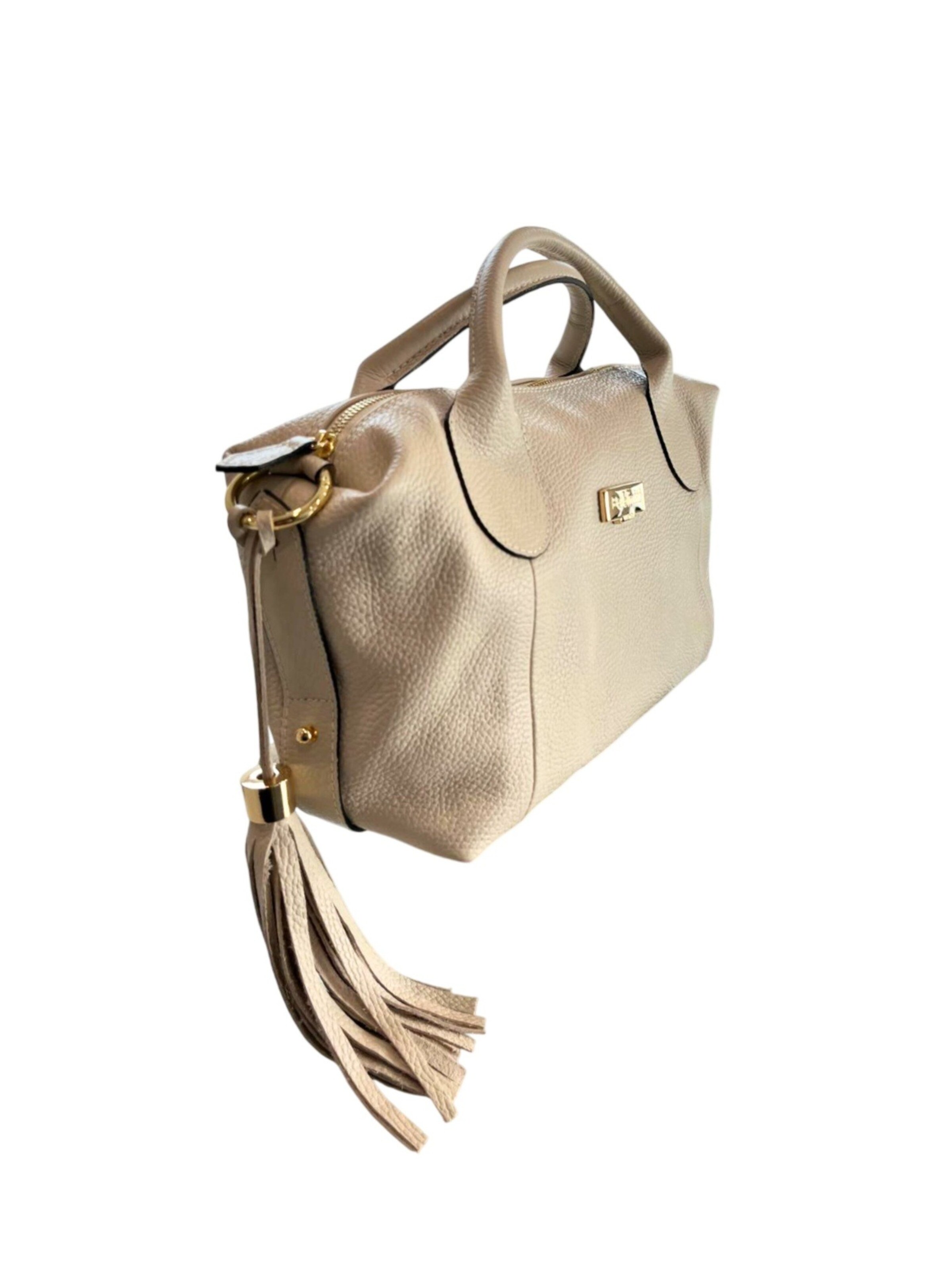 Borsa a mano 'Borsa a Mano Donna Pelle Vacchetta 100% - Modello Lucca Baldinini' di Baldinini Trend in beige