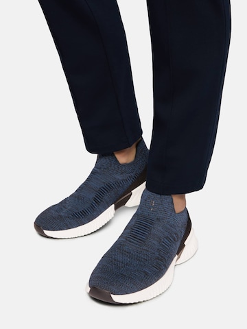 Boggi Milano - Sapatilhas slip-on em azul: frente