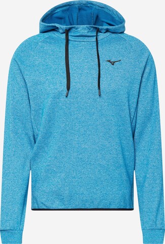 MIZUNO Sportsweatshirt in Blauw: voorkant