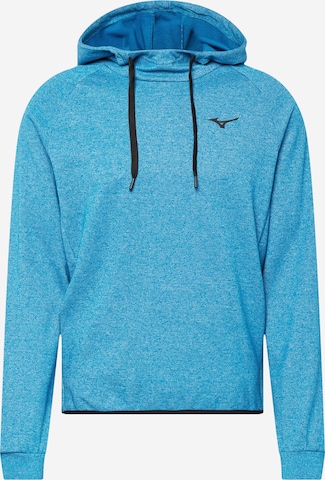 MIZUNO Sport sweatshirt i blå: framsida