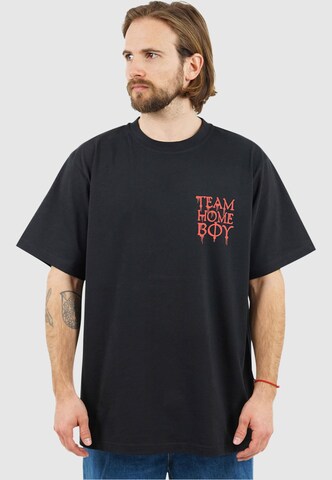 HOMEBOY Shirt 'Team' in Zwart: voorkant