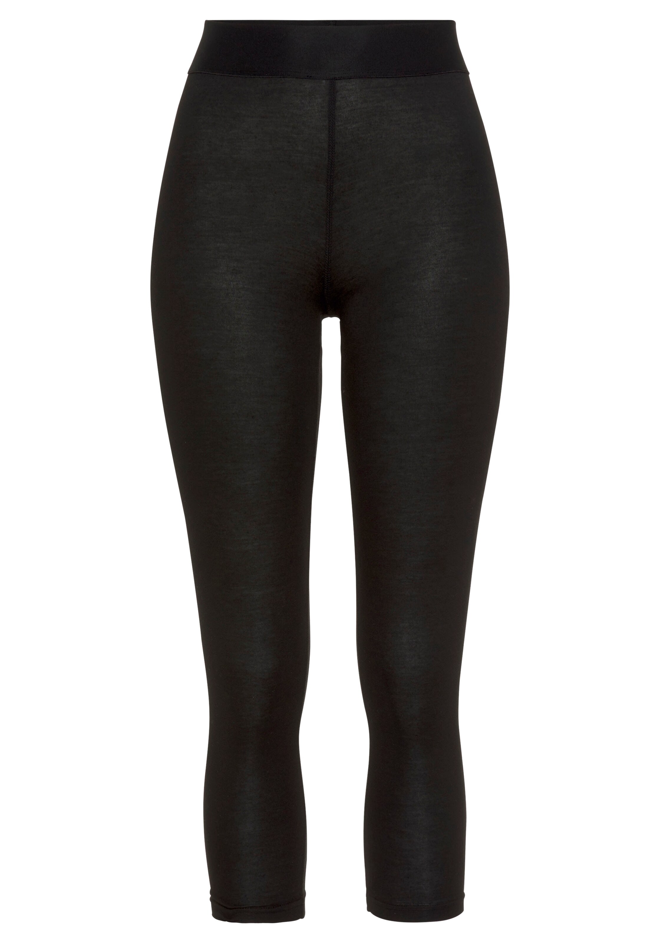 LASCANA ACTIVE Skinny Workout Pants in Black: front