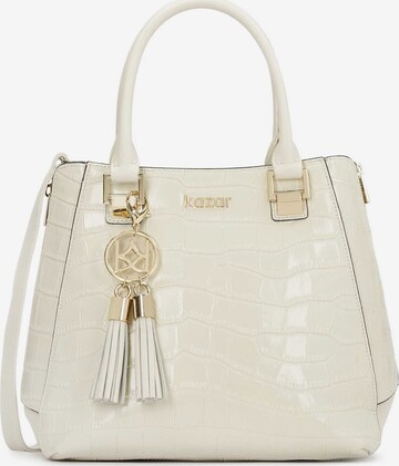 Kazar Handbag in Beige: front