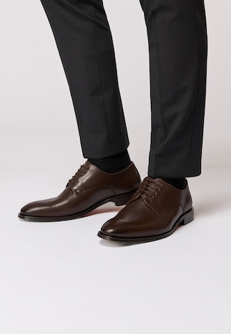 ROY ROBSON Lace-Up Shoes 'Derby' in Brown: front
