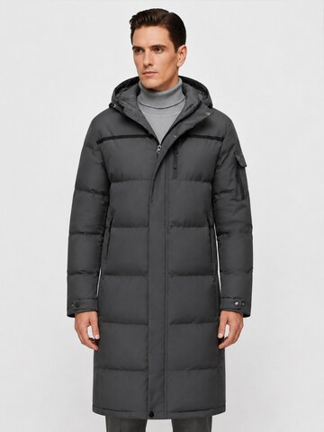 ALLTHEMEN Winter Coat 'Flaum' in Grey