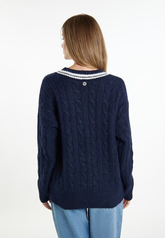 DreiMaster Maritim Pullover 'Boundry' in Blau