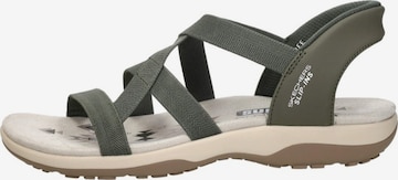 Sandales 'Slip-Ins: Reggae Slim' SKECHERS en vert : devant