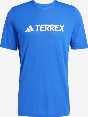 ADIDAS TERREX Funktionsshirt 'Multi Climacool Logo Tech' in Blau: Vorderseite