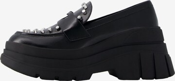 Bershka Slipper in Schwarz