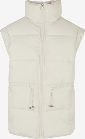 Urban Classics Bodywarmer in Wit: voorkant