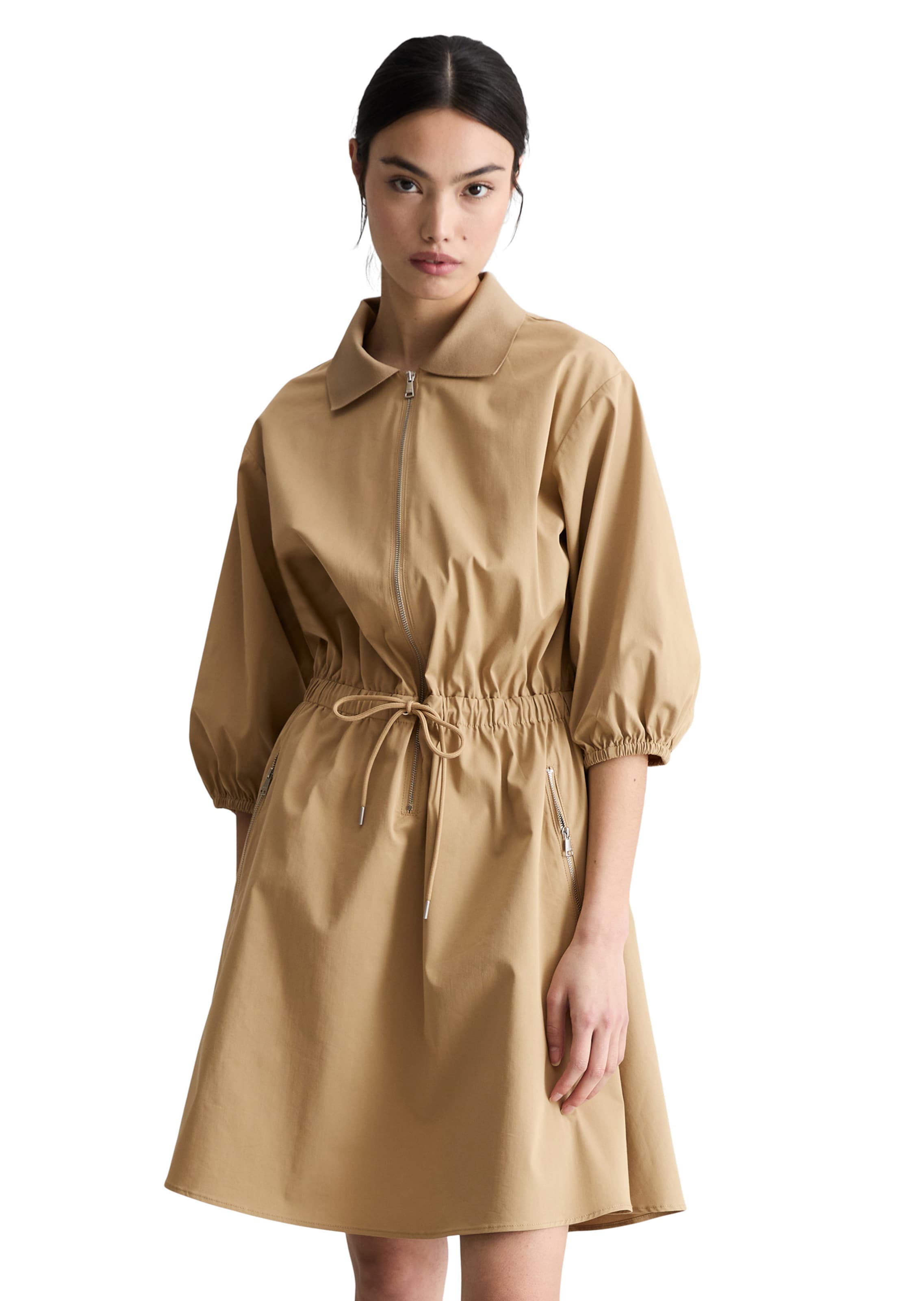 Marc O'Polo DENIM Jurk in Beige: voorkant