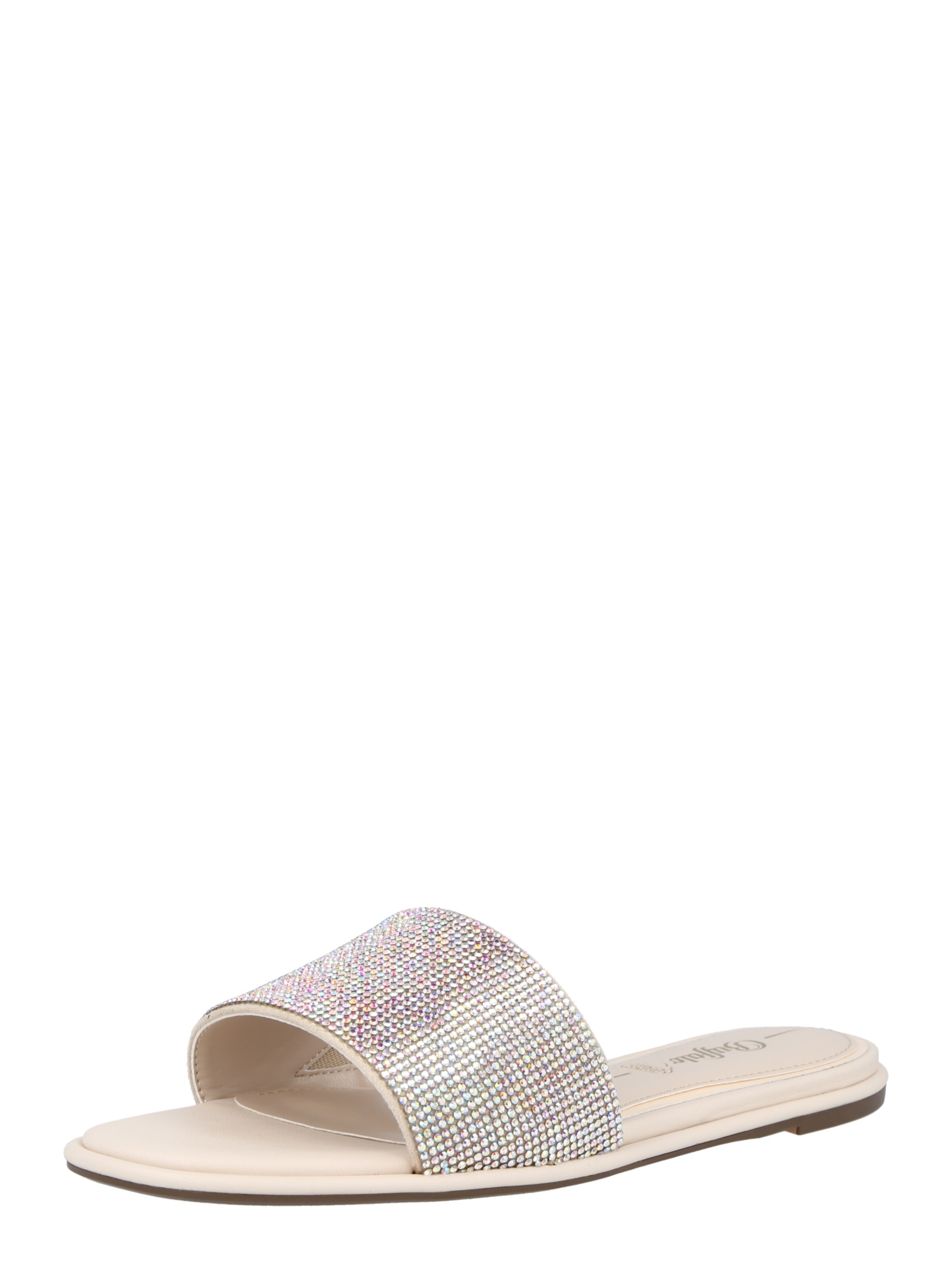 BUFFALO - Sapato aberto 'Riana' em prata: frente