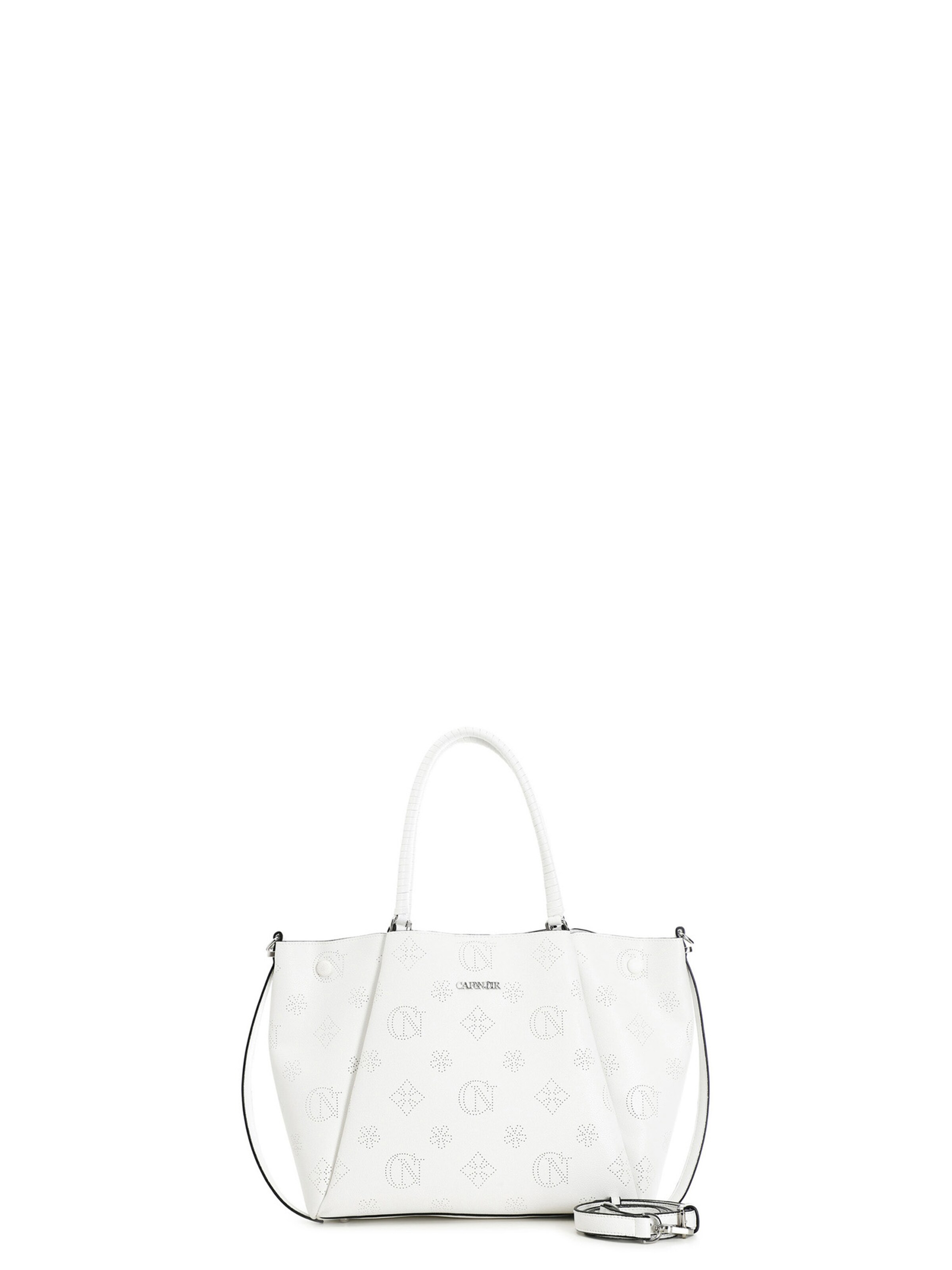 Borsa a sacco di CAFè NOIR in bianco: frontale