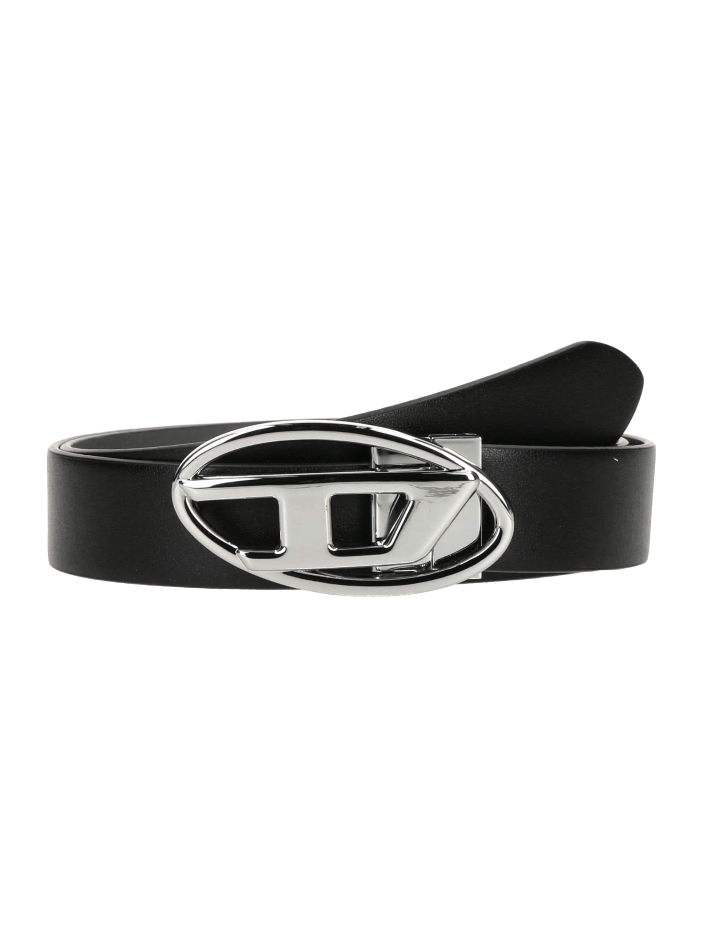 Ceinture DIESEL en noir : devant