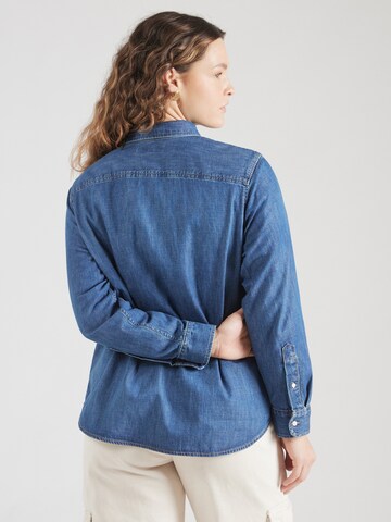 Lauren Ralph Lauren Plus Bluse 'JAMELKO' in Blau