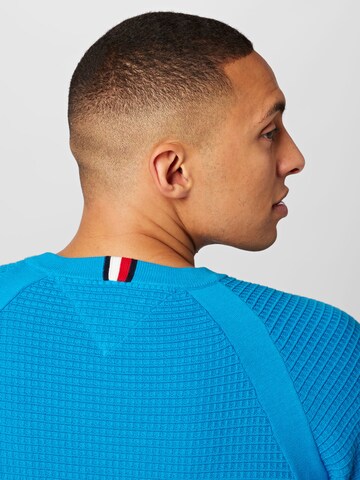 Pull-over 'SPRING GRID' TOMMY HILFIGER en bleu