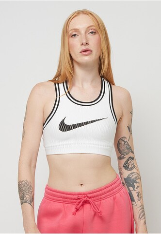 NIKE Bralette Sports Bra in White: front