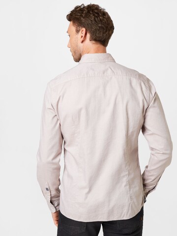 JOOP! Jeans Regular Fit Hemd 'Haven' in Beige