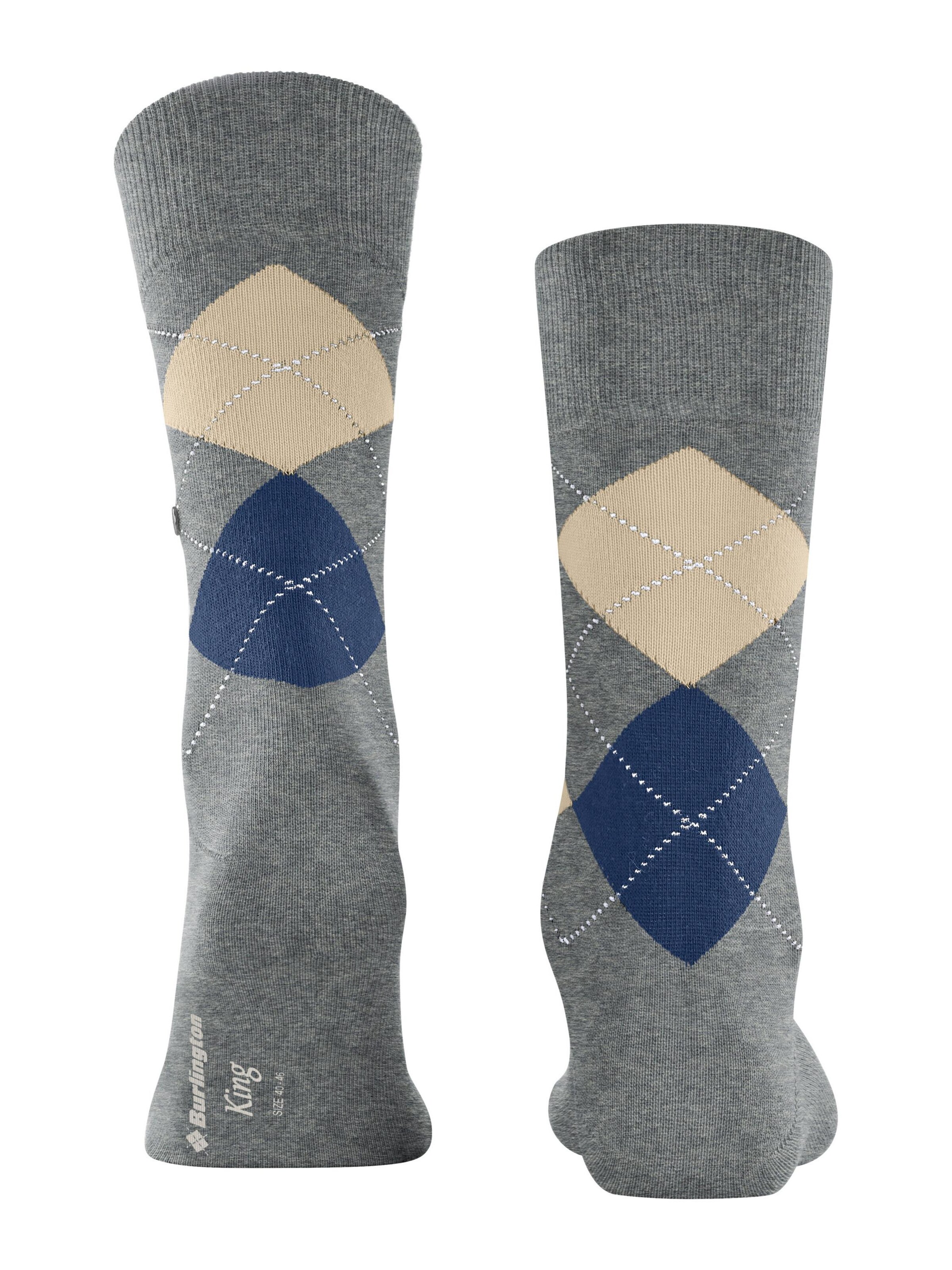 BURLINGTON Socks 'King' in Grey