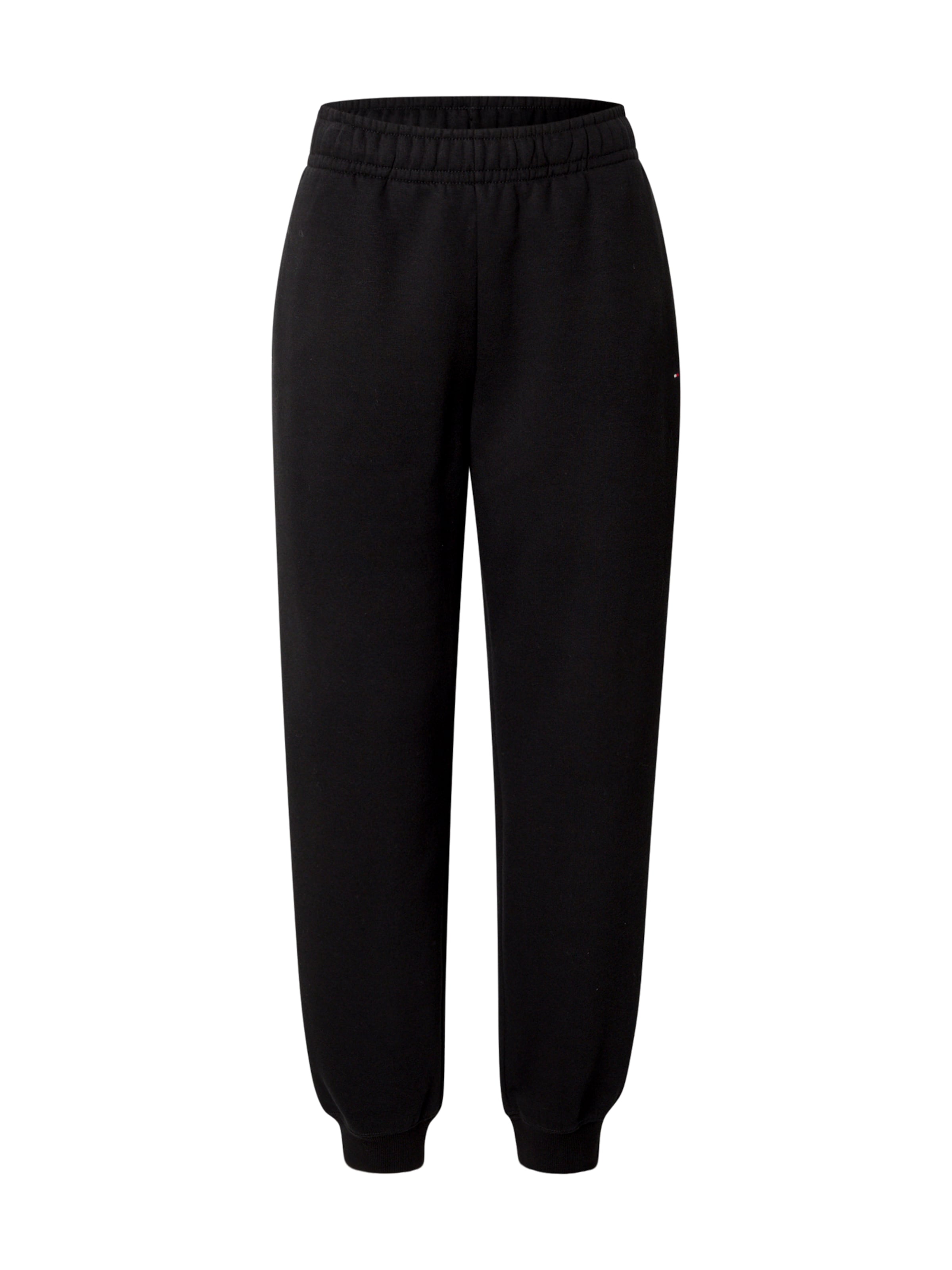 TOMMY HILFIGER Tapered Hose 'ESSENTIALS' in Schwarz: Vorderseite
