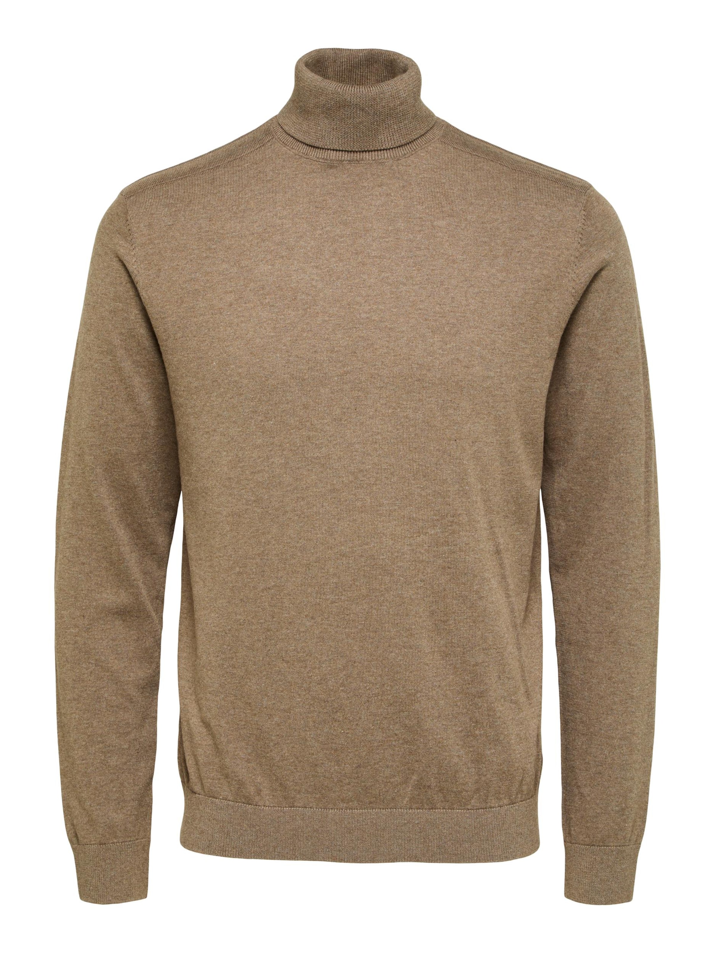 SELECTED - Ajuste regular Jersey 'SLHBerg' en marrón: frente