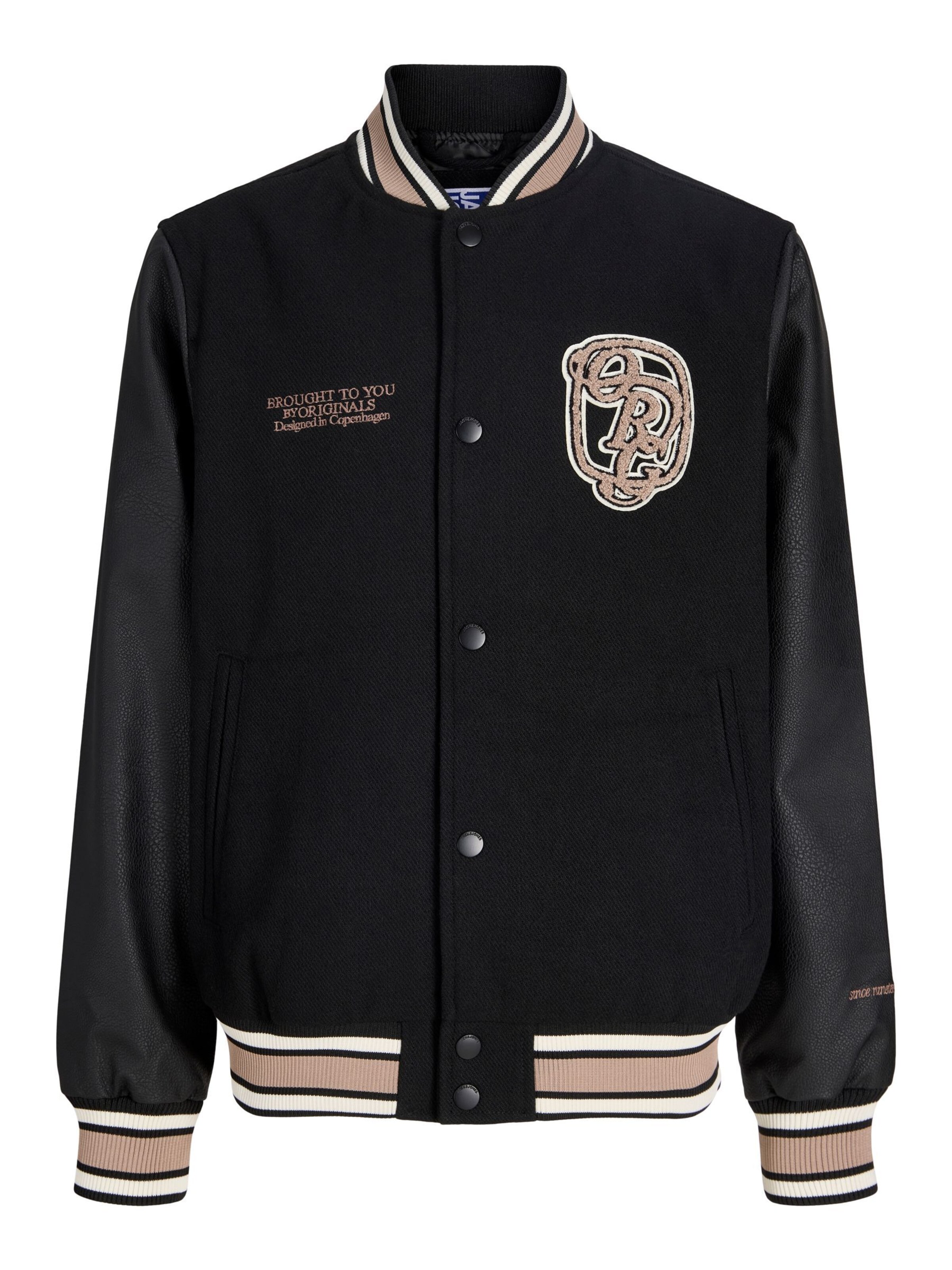 Jack & Jones Junior - Chaqueta de entretiempo en negro: frente