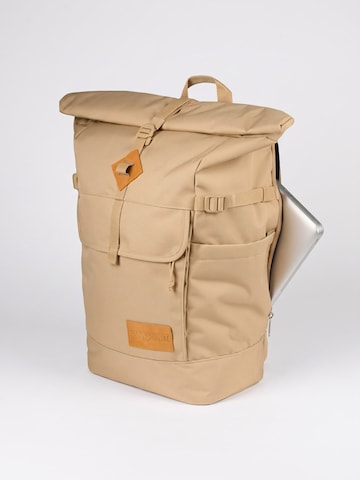JANSPORT Rugzak 'Hatchet Rolltop Travertine -- Beige Unisex Backpack' in Beige