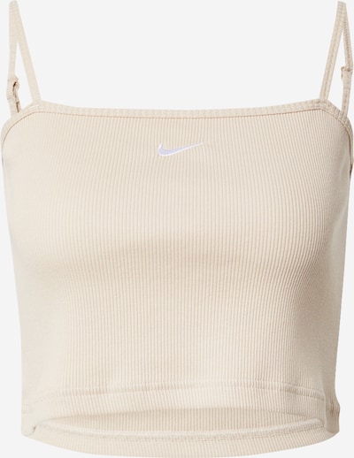 Nike Sportswear Overdel i beige / hvid, Produktvisning