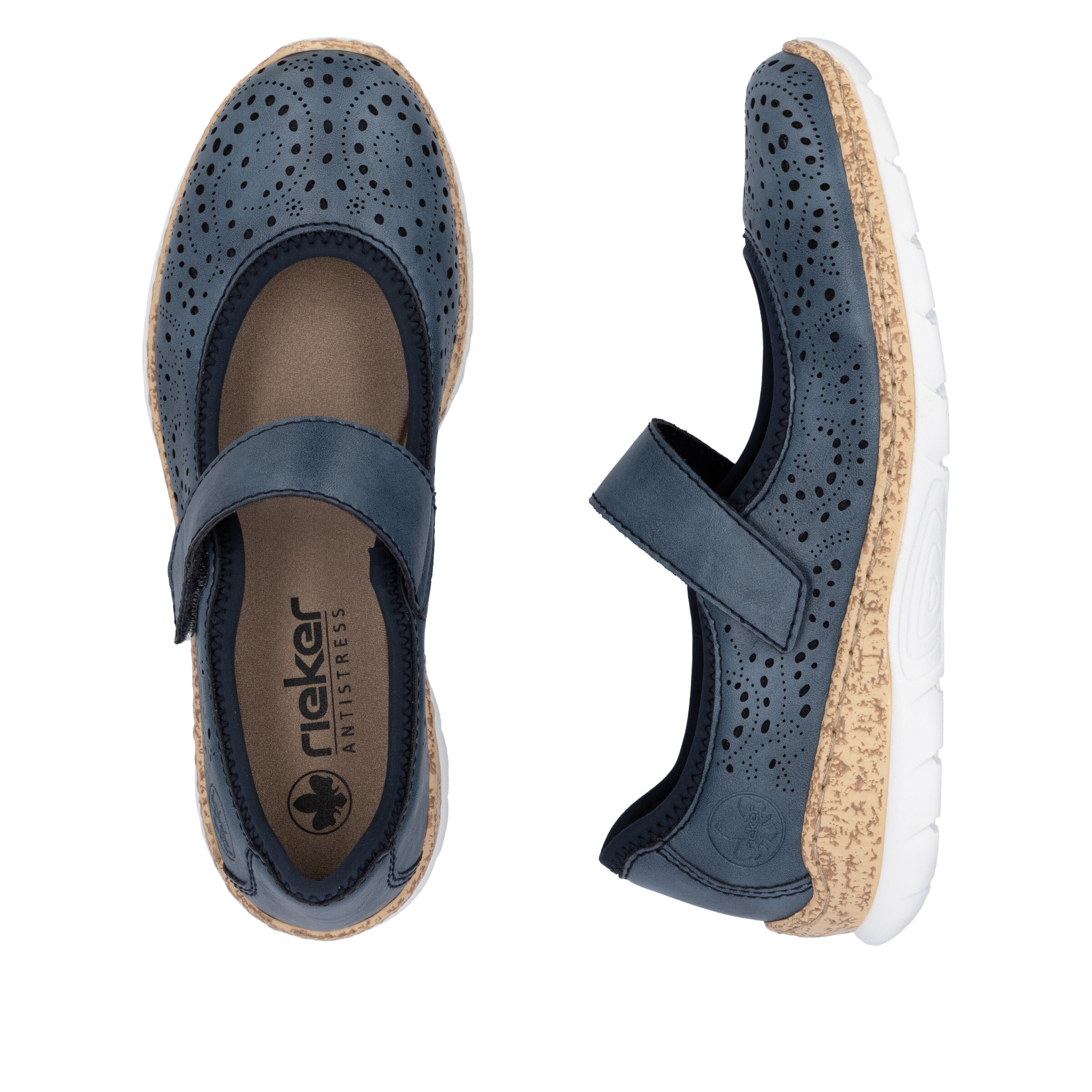Rieker Slipper in Blau