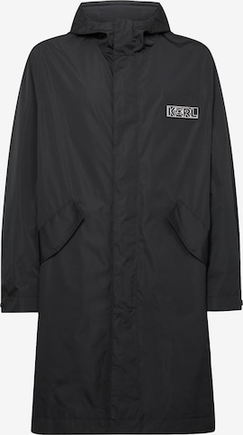 Karl Lagerfeld Prehodna jakna 'Ikonik 2.0' | črna barva: sprednja stran