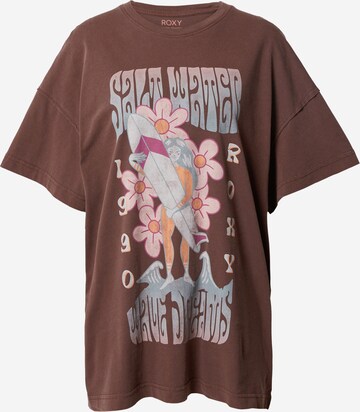 T-shirt 'SWEETJANIS' ROXY en marron : devant