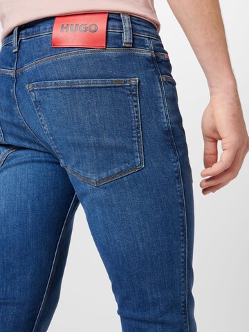 HUGO Red Slimfit Jeans 'HUGO 734' in Blauw