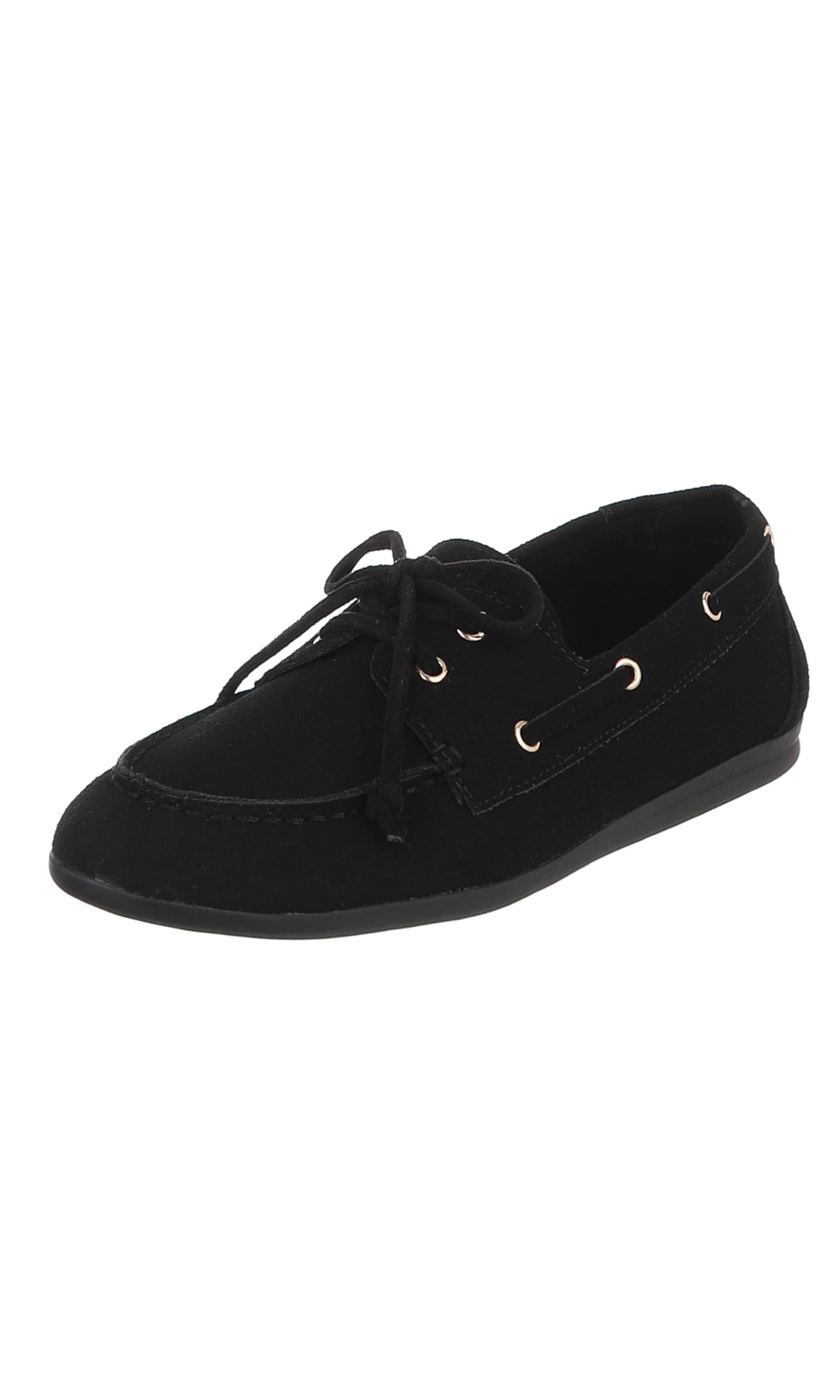 Ital-Design Moccasins in Black: front