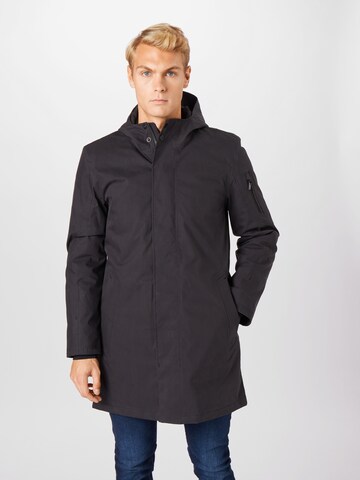 g-lab Regular Fit Jacke 'Globe' in Schwarz: predná strana