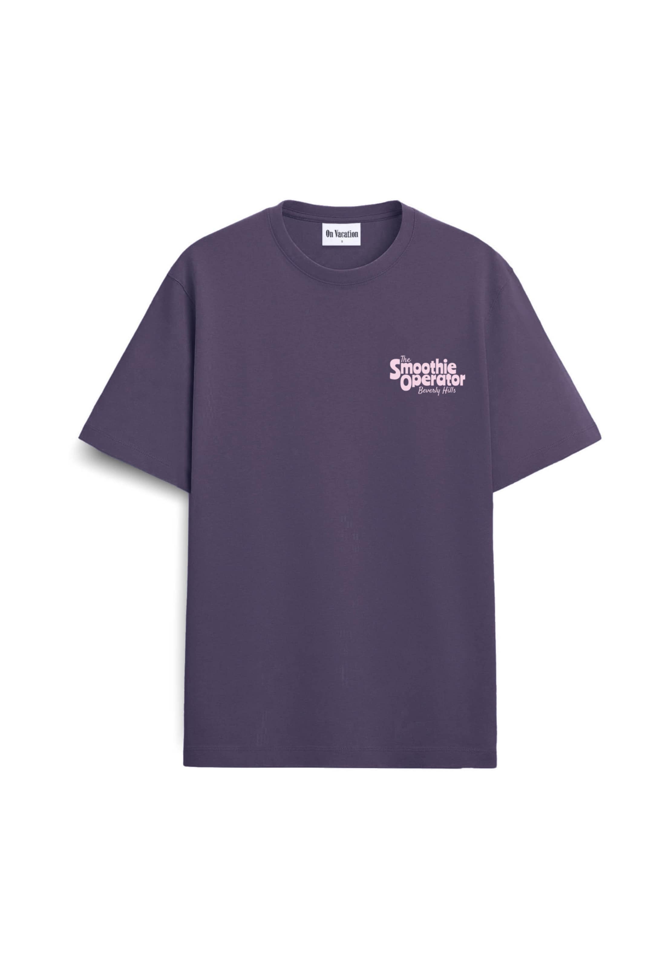 On Vacation Shirt 'Smoothie Operator' in Purple: front