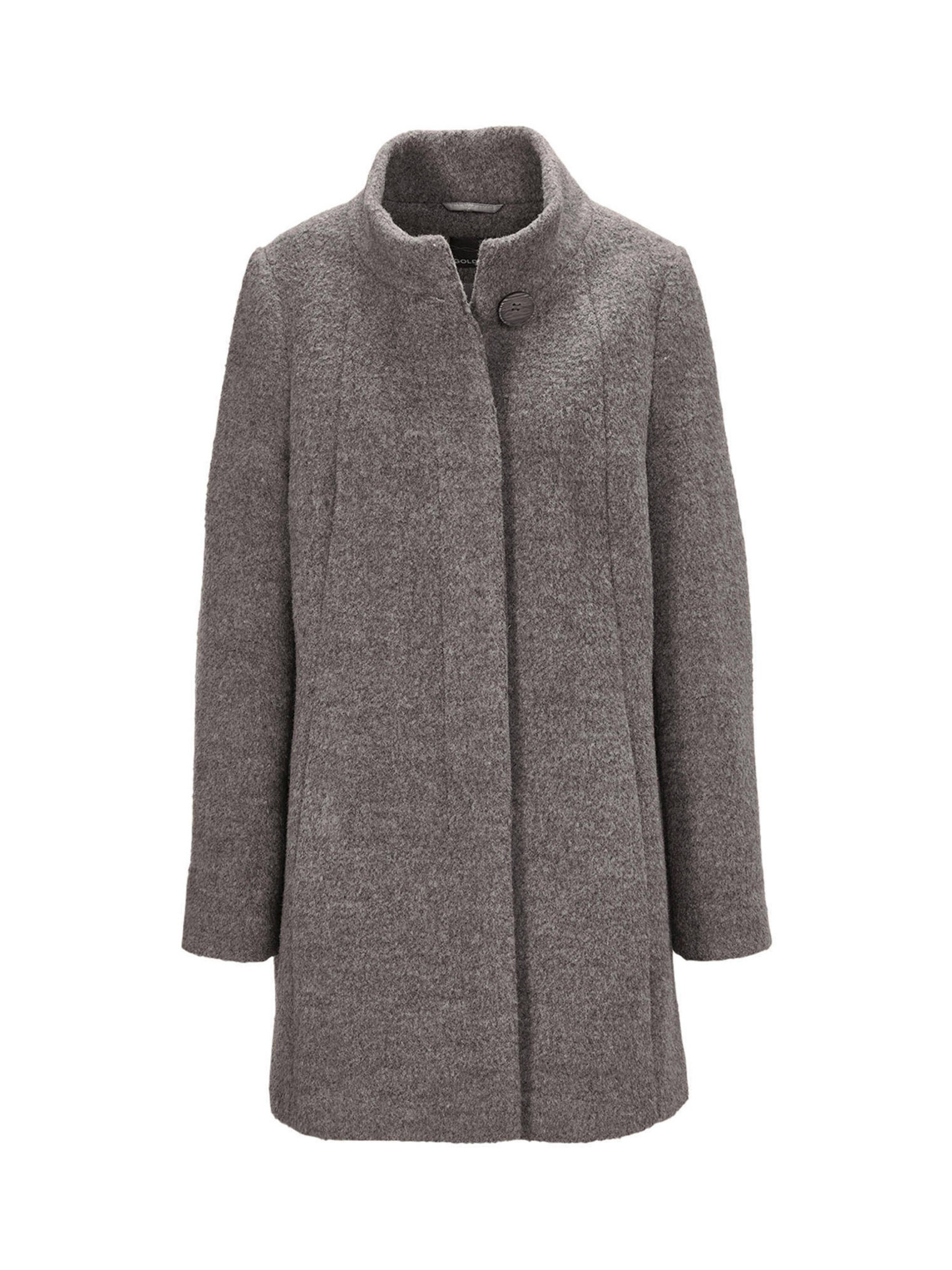 Manteau mi-saison Goldner en gris : devant