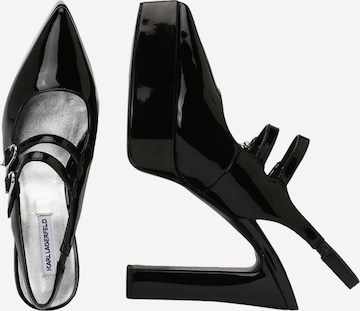 Karl LagerfeldCipele s potpeticom i otvorenom petom - crna boja