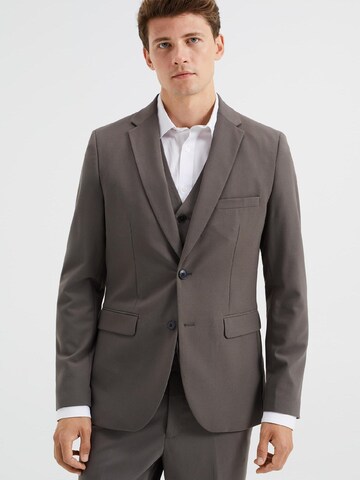 Coupe slim Veste de costume WE Fashion en vert