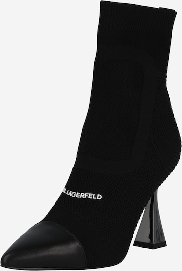 Karl Lagerfeld Bottines 'DEBUT' en noir / blanc, Vue avec produit
