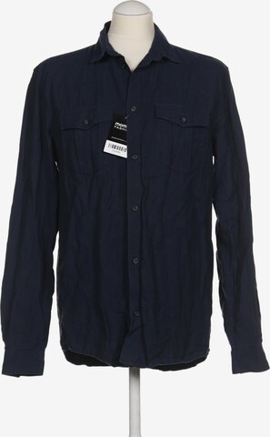 WEEKDAY Button Up Shirt in M in Blue: front