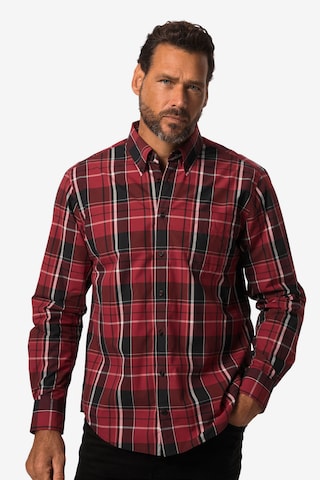 JP1880 Comfort fit Button Up Shirt in Red: front