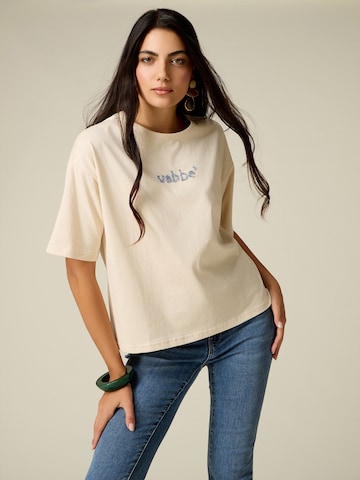 T-shirt oltre en beige : devant