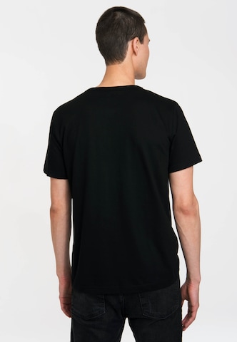 LOGOSHIRT Shirt 'Captain Future' in Black