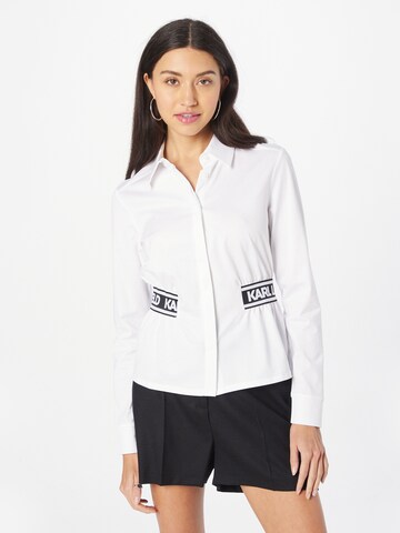 Karl Lagerfeld Bluse in Weiß: predná strana