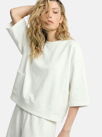 Sweat-shirt 'PLEASE FELPA FELPA' PLEASE en blanc