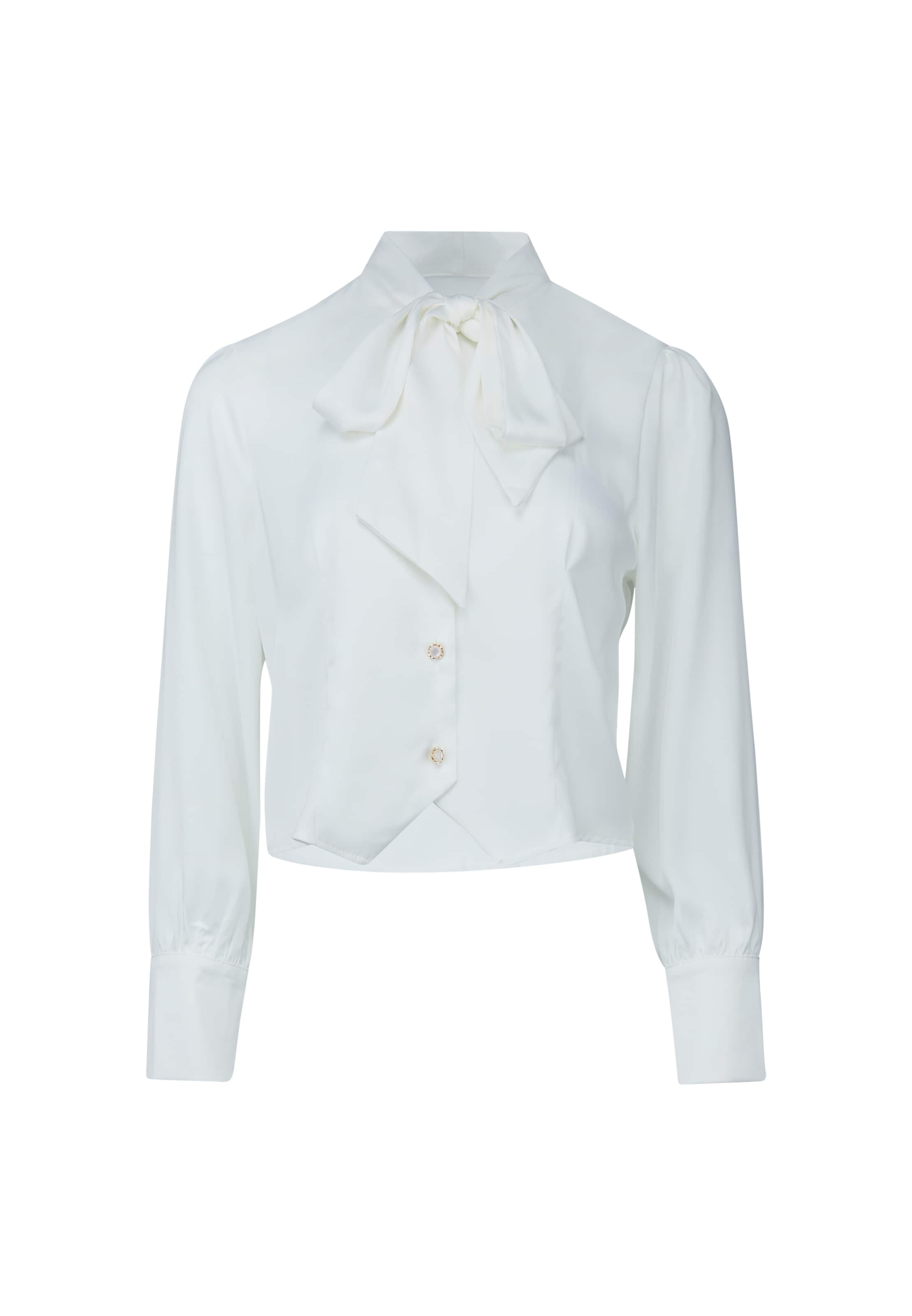 usha BLACK LABEL Blouse in Wit: voorkant