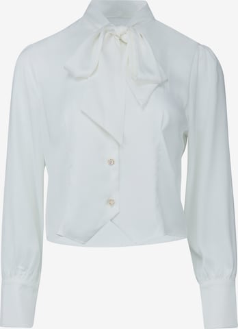usha BLACK LABEL Blouse in Wit: voorkant