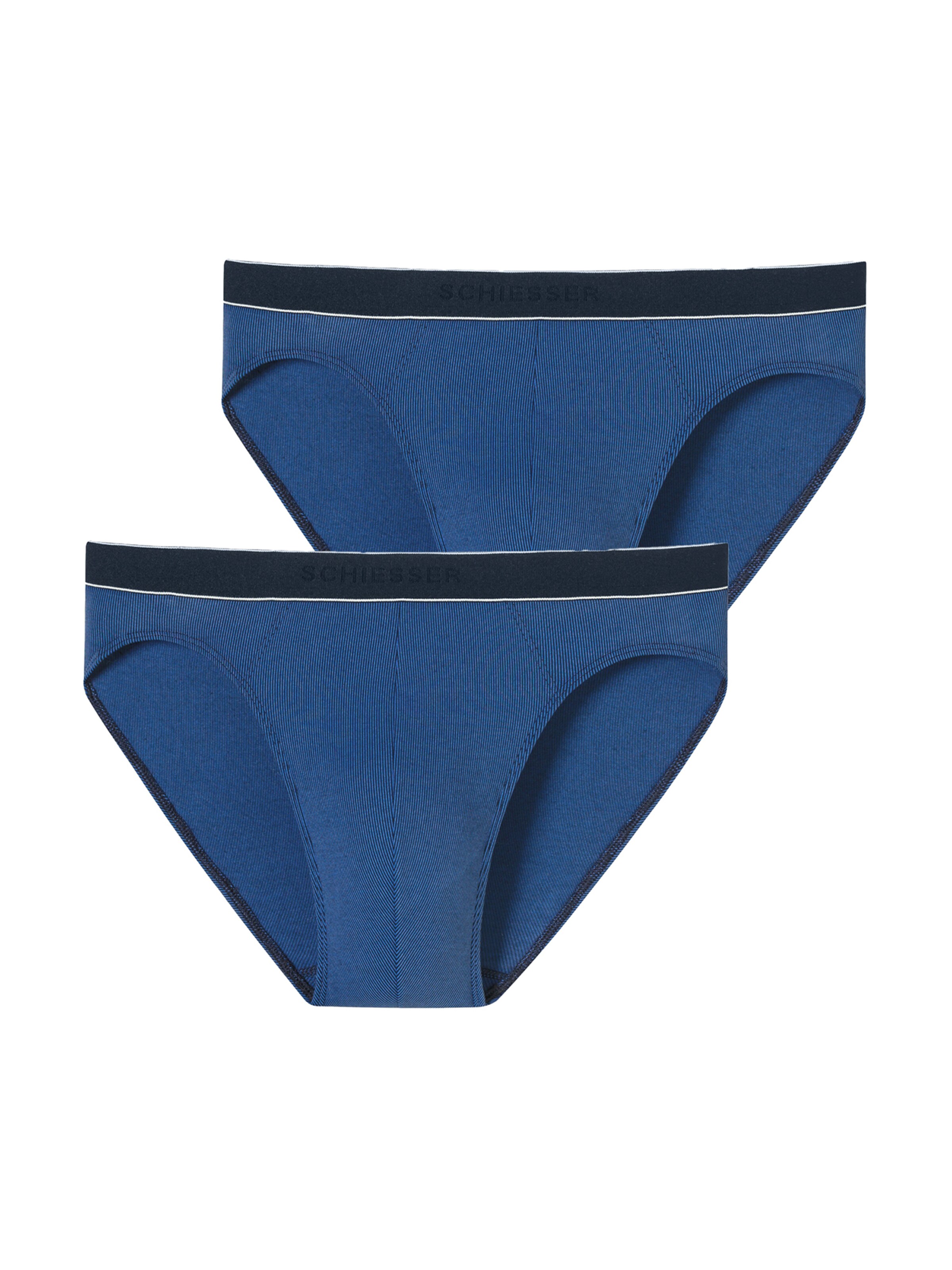 SCHIESSER Slip in Blau: Vorderseite
