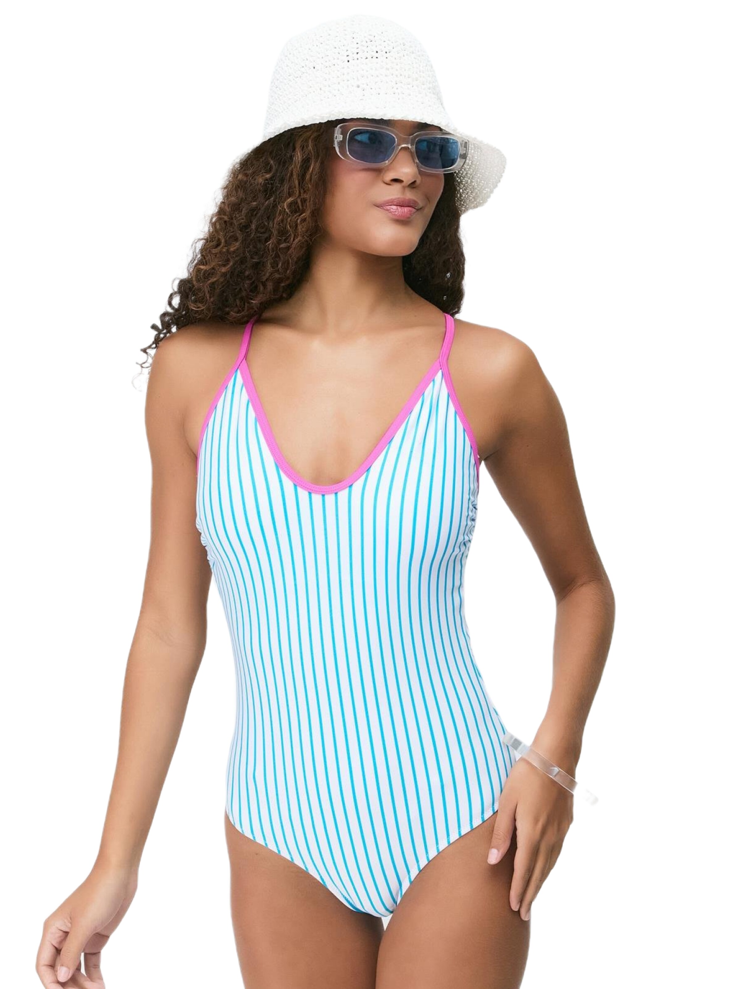 C&City Badeanzug in Blau: Vorderseite